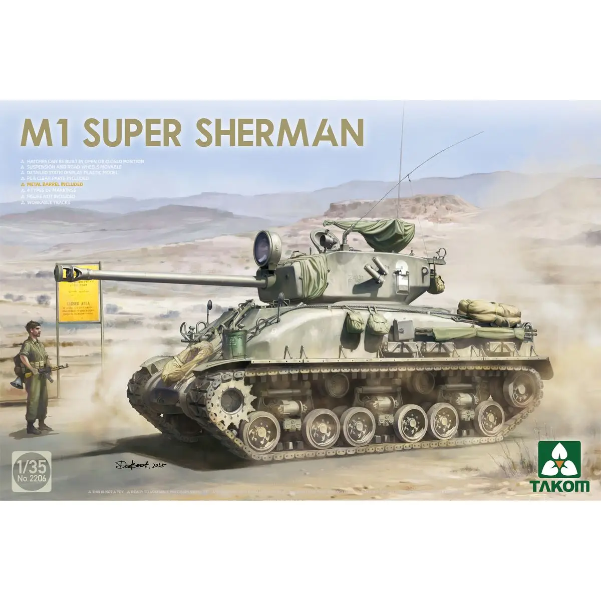 

TAKOM 2206 1/35 M1 Super Sherman - Scale Model Kit