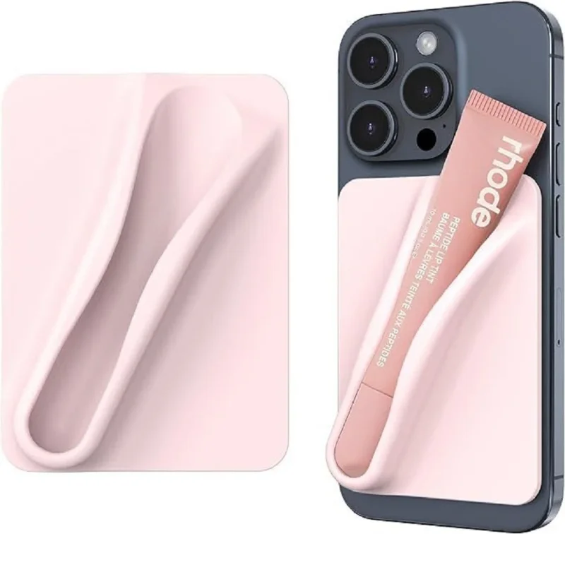 Support adhésif en silicone souple pour iPhone, support de téléphone Jules Glaze, support de couverture arrière, ensemble de baume, 15Pro, 14Plus, 13, 12Pro Max, 11