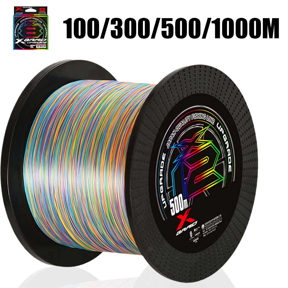 Original G-SOUL X8 UPGRADE X8 Braid Fishing Line Super Strong 8 Strands Multifilament PE Line 100m/300m/500m Japan 12LB-80LB