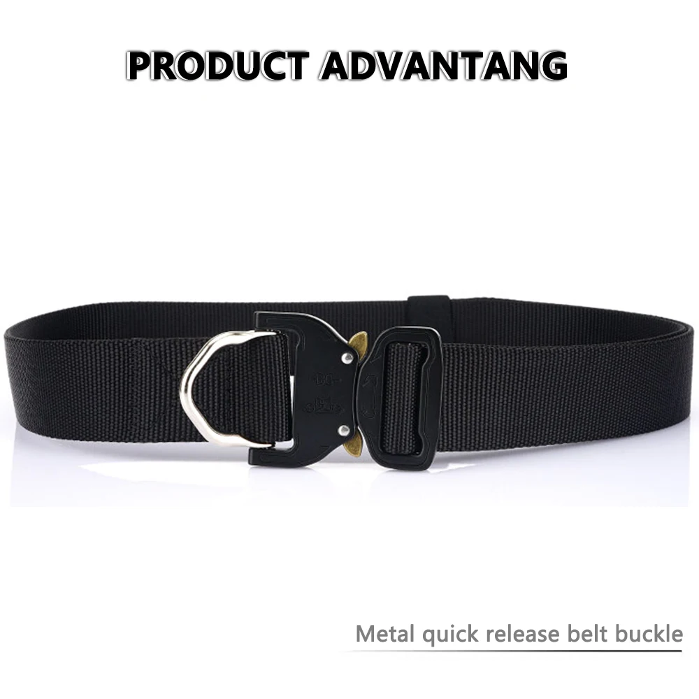 TUSHI Neue Taktische Gürtel Gewebt Langlebig Automatische Schnalle Männer Gürtel Armee Outdoor Jagd Multifunktionale Nylon Gürtel Mann Hosen Gürtel – Detail 8