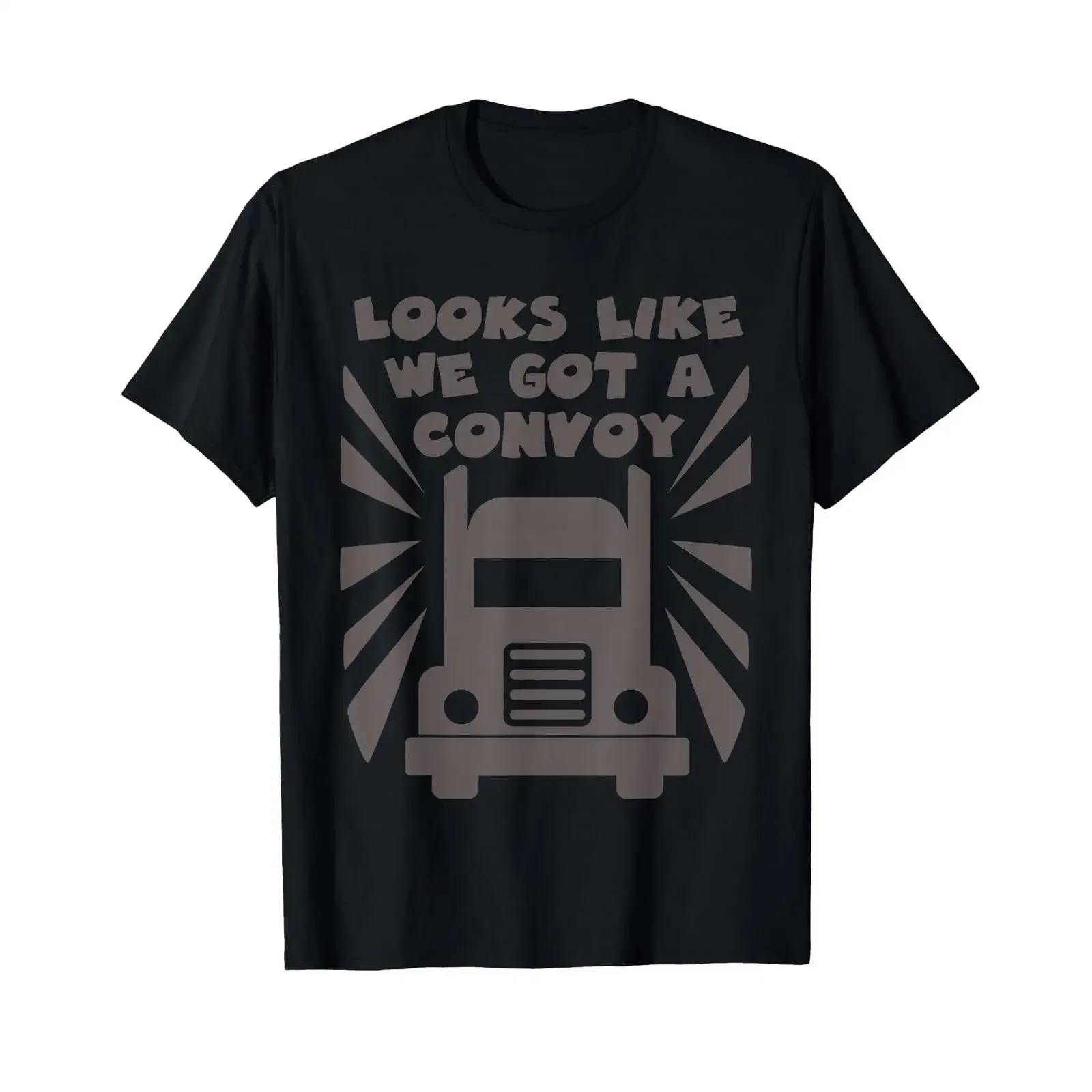 Funny Trucker looks like we got a convoy tee shirt T vintage Washed fashion Casual Top For Everyday Wear Comfortable graphic