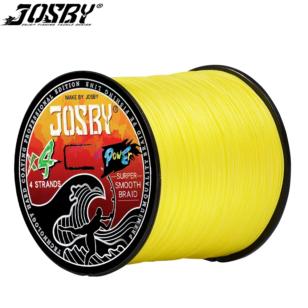 JOSBY Japanese Fishing Line  4 Strands Multifilament  Abrasion Resistance PE Weave Cord For Sea Saltwater 100M 300M 500M 1000M