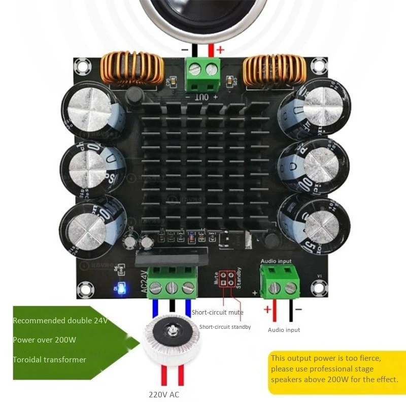 High Power TDA8954TH HW-717 Digital Amplifier Board 420W Mono Channel Digital Core BTL Mode Fever Class