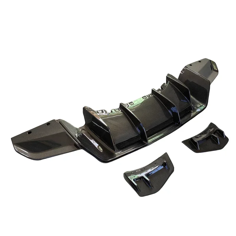 

Автомобильные аксессуары в стиле P, комплект задней губы из сухого углеродного волокна для Audi R8 19-23 года, комплект заднего диффузора из сухого углеродного волокна