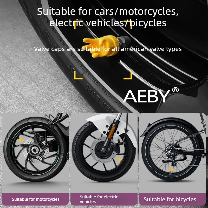 

For BYD Atto 2 2025 Cute Car Wheel Air Valve Cover,mouth cover,Accessories,Universal Car,Wheel,Dust-Proof Chrome Plating