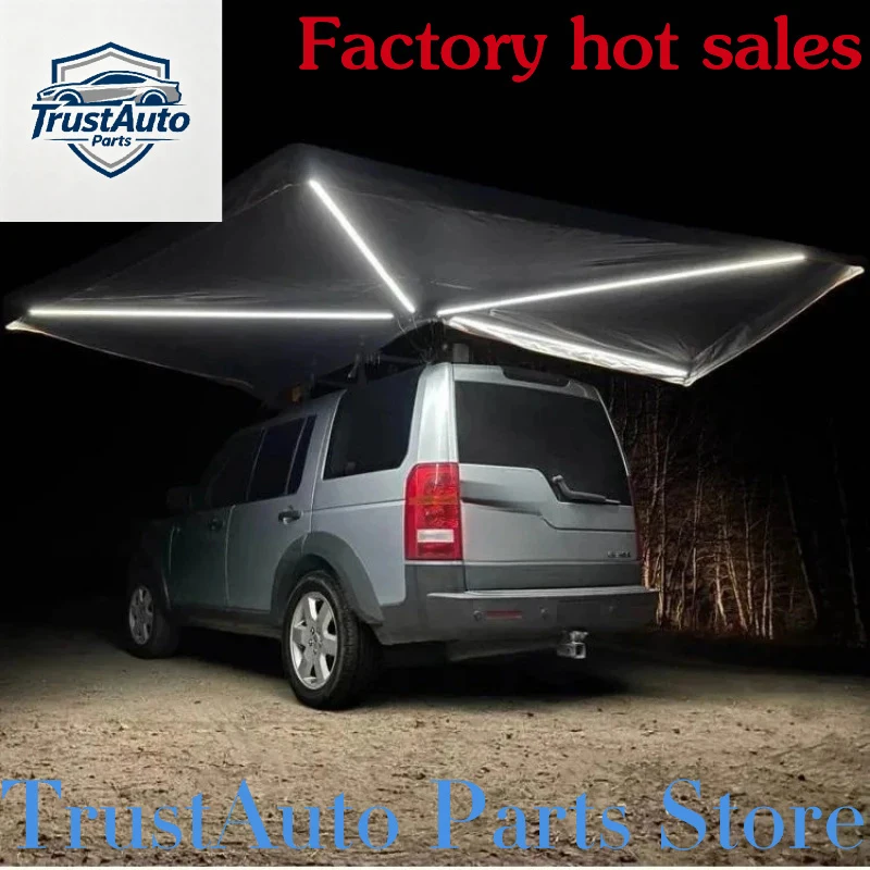 TrustAuto Parts Store Is Having A Hot Sale Tent Waterproof Den With LED Strip Light 4X4 0 Degree Awning Tents Car - view 5