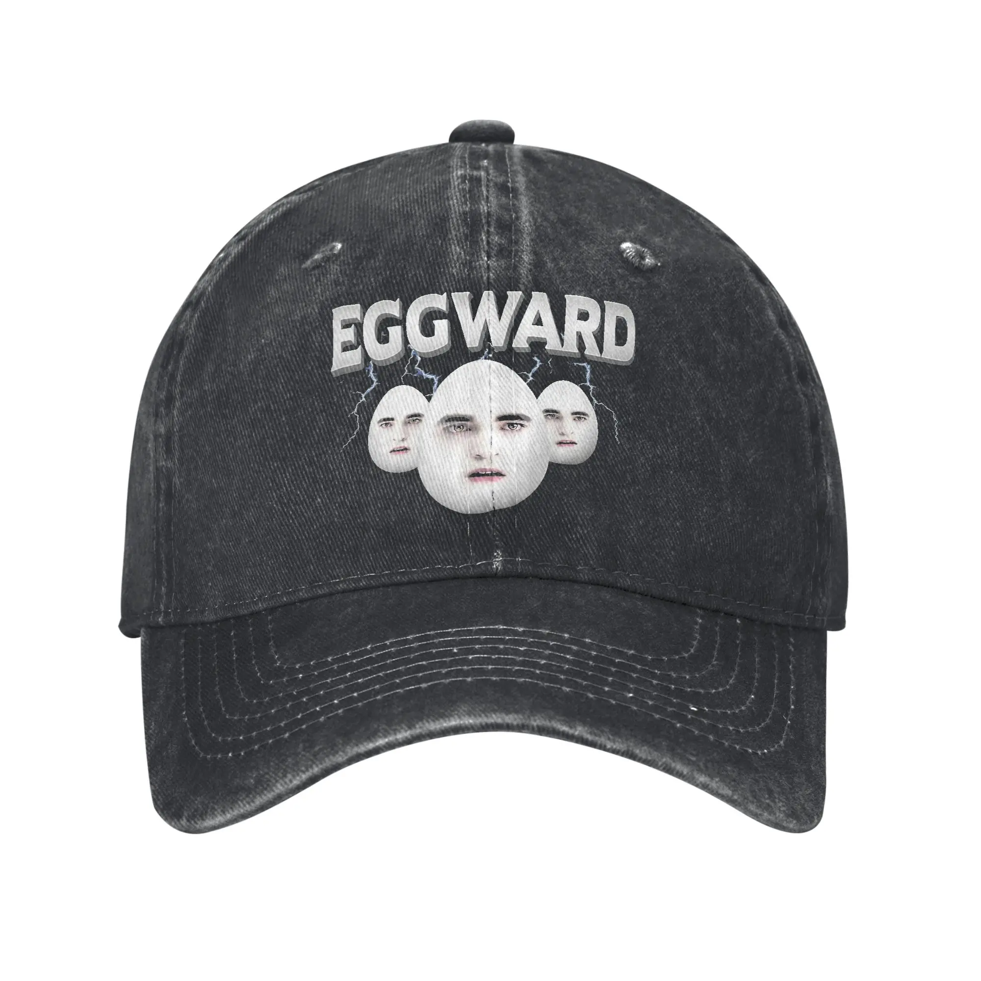 Vintage Edward Twilight Eggward Parody Meme Baseball Cap Men Women Distressed Denim Washed Snapback Hat  Outdoor Fit Hats Cap