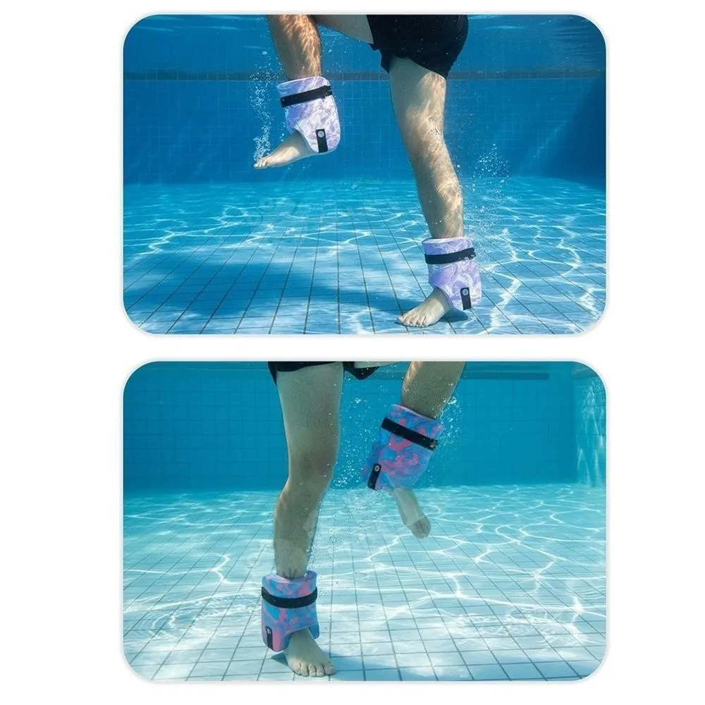 1 Paar EVA-Schaum-Knöchelflotationsmanschetten, verstellbare Schwimmbeinbänder mit Riemen, Aquatische Übungsflotationsmanschette – Detail 8