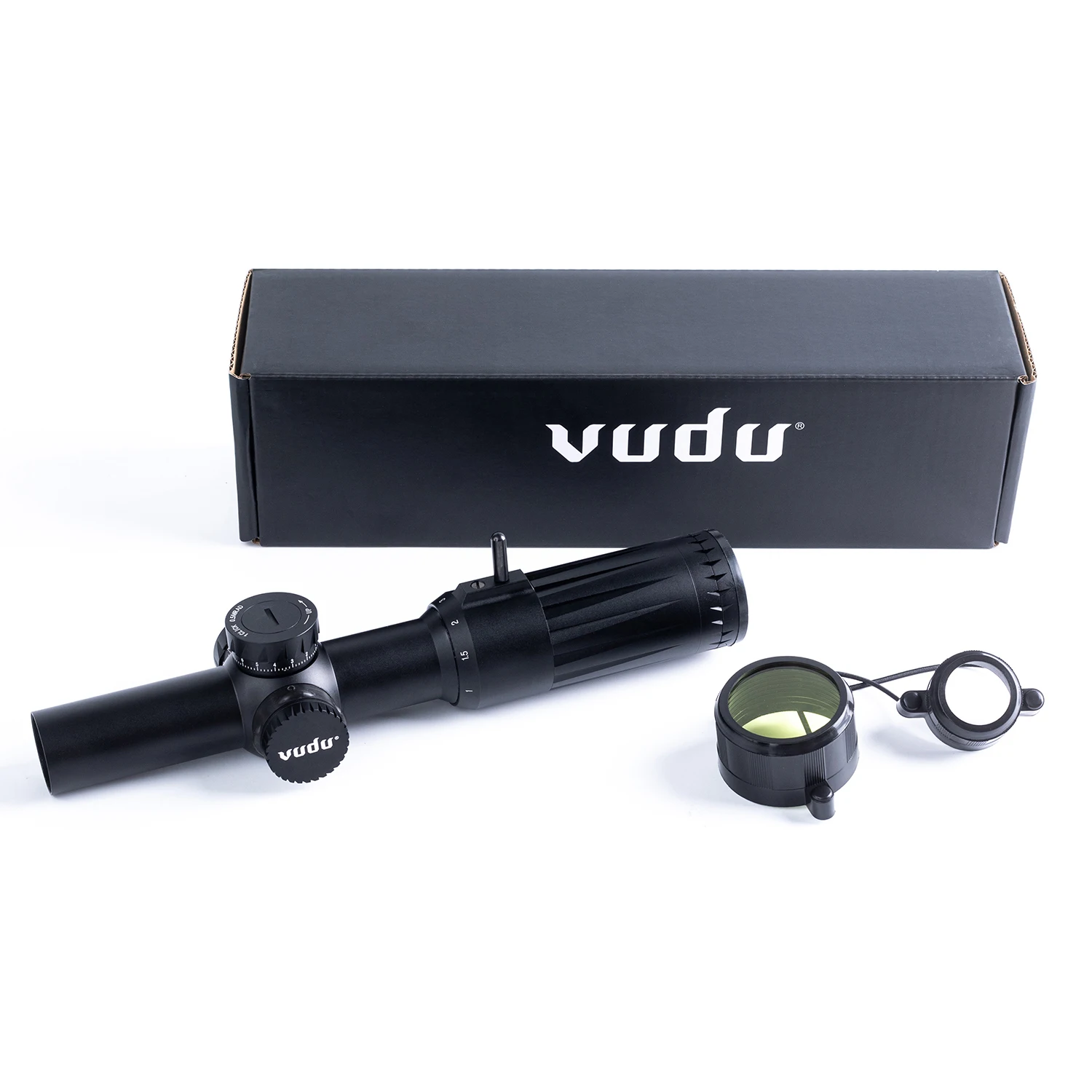 Vudu Optics Precision Rifle Scope 1-6X24 FFP SR1 Reticle MRAD 30mm Maintube Black