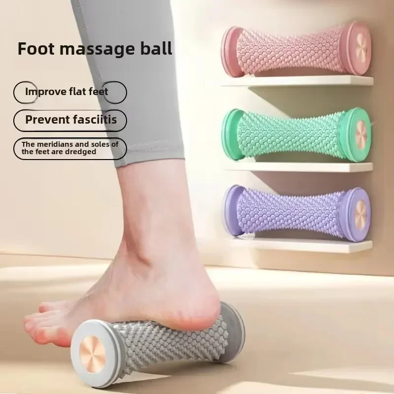 Yoga Massage Balls Foot Massager Roller Plantar Fascia Roller Muscle Relaxation Care Plastic Manual Foot Massager Excercise Ball