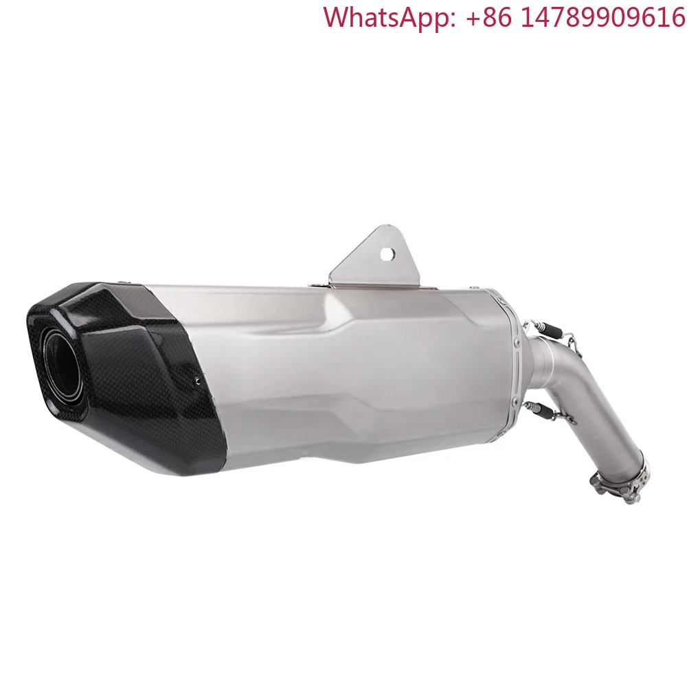 Carbon Fiber Motorcycle Exhaust Muffler, Universal 51mm Inlet Slip-On With DB Killer, Racing Style Pipe For Street And Off-Road