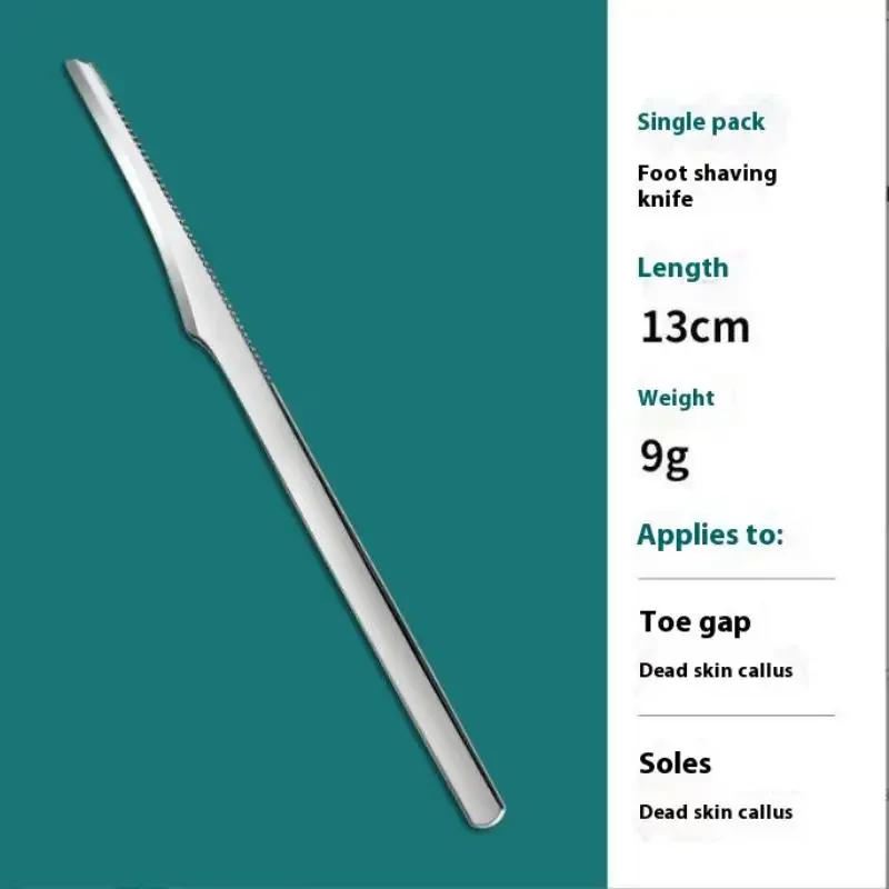 5Pcs Professional Foot Scraper Stainless Steel Foot Care Pedicure Scraper Portable Foot Exfoliating Dead Skin Calluses Tools