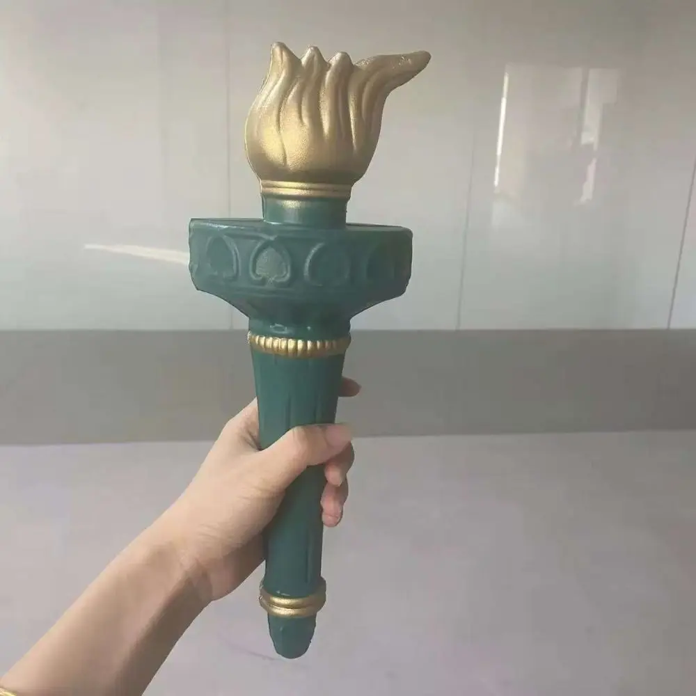 ที่คาดผมรูปเทพีเสรีภาพเรืองแสง ไฟฉาย งานปาร์ตี้สวมหน้ากาก อุปกรณ์ประกอบฉากเทพีเสรีภาพ อุปกรณ์เสริมเครื่องแต่งกาย อุปกรณ์ประกอบฉากถ่ายภาพ