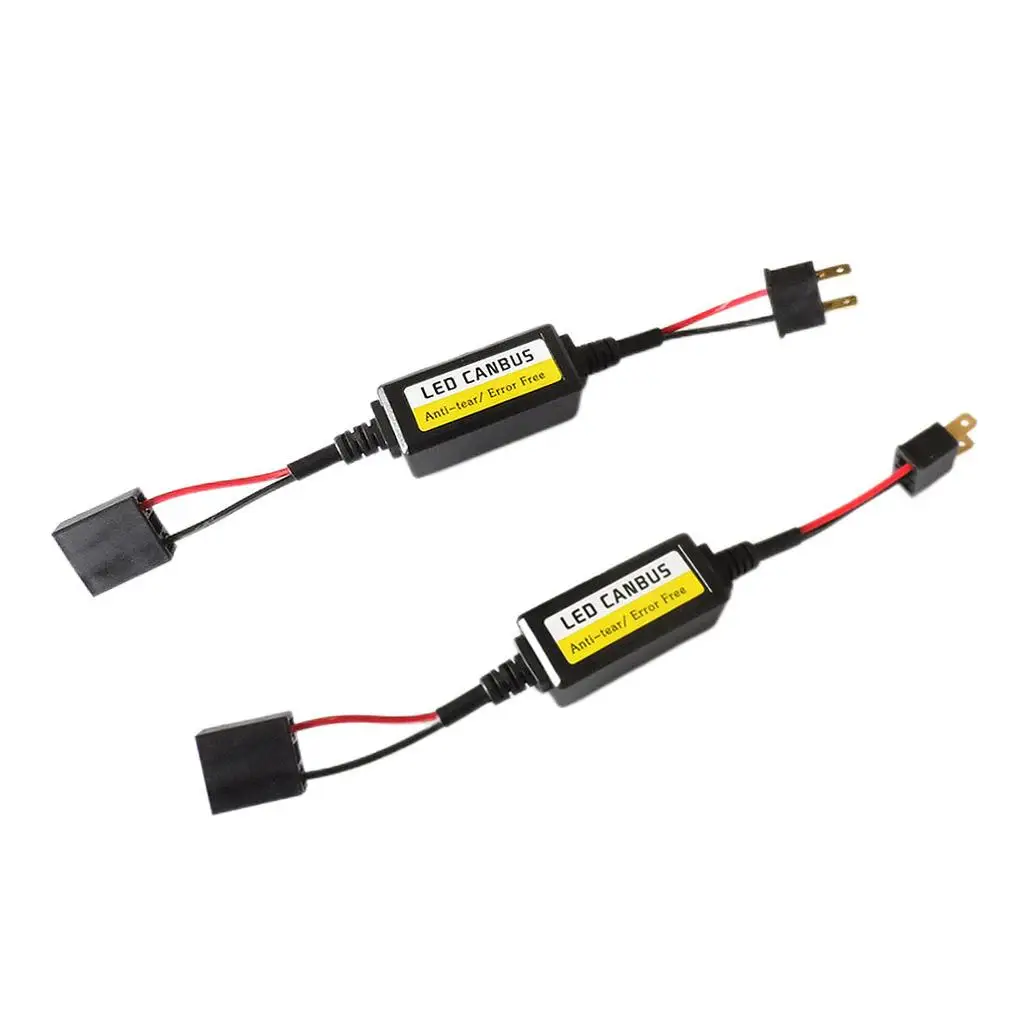 

H7 LED Headlight Load Resistor Decoder Plug and Play Error Canceler Harness for Car Fog Light Retrofit
