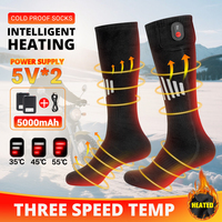 Heating Socks Winter Electric Anti-cold Thermal Heated Foot Warmer Heating Socks Unisex Sports Charging Keep Warm Feet Ski Sock