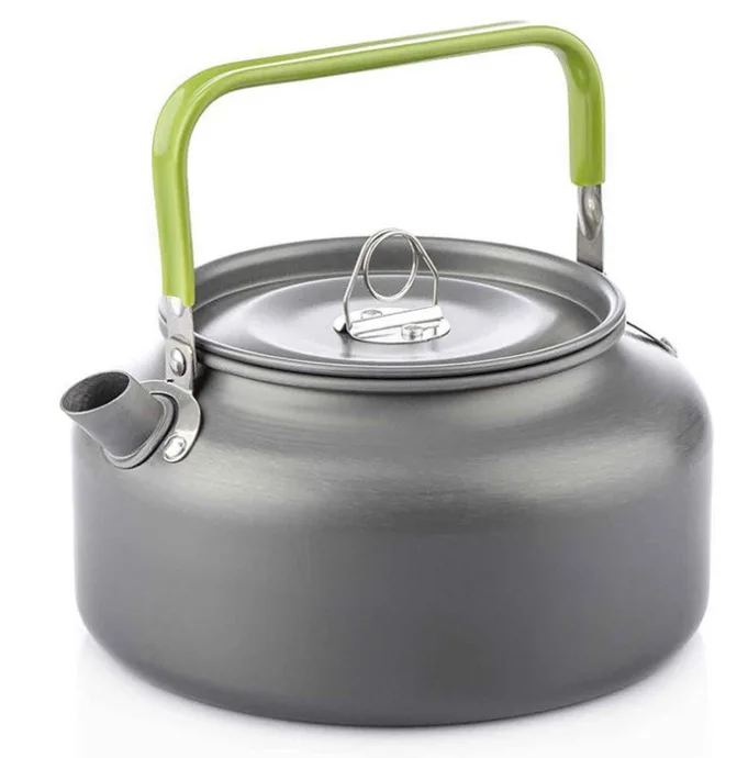 1.2L/1.8L Outdoor portable aluminium boiling kettle camping fishing self-driving coffee pot mini teapot boiling kettle