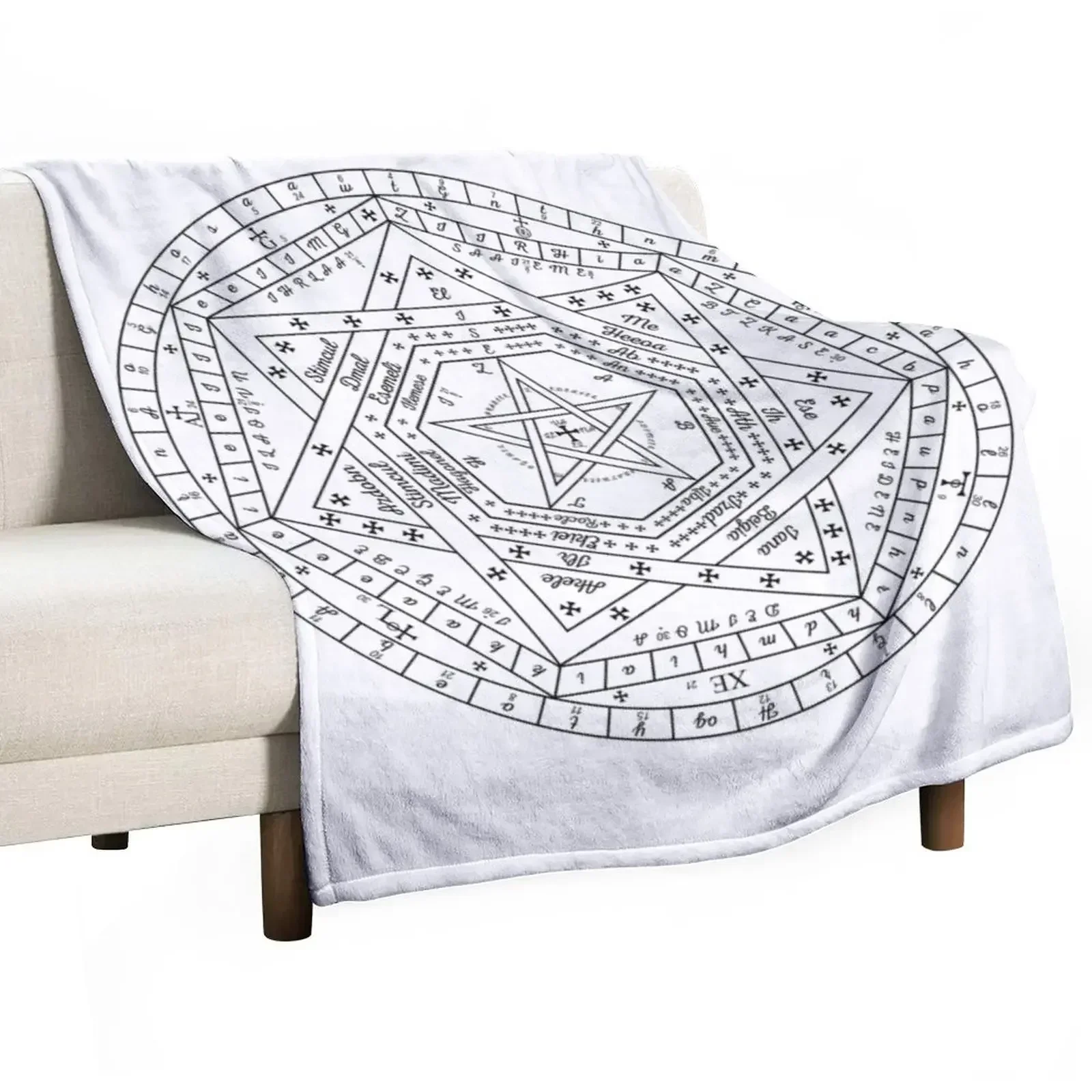 Sigillum Dei Aemeth Throw Blanket Multi-Purpose Thins Shaggy Bed Fashionable Blankets