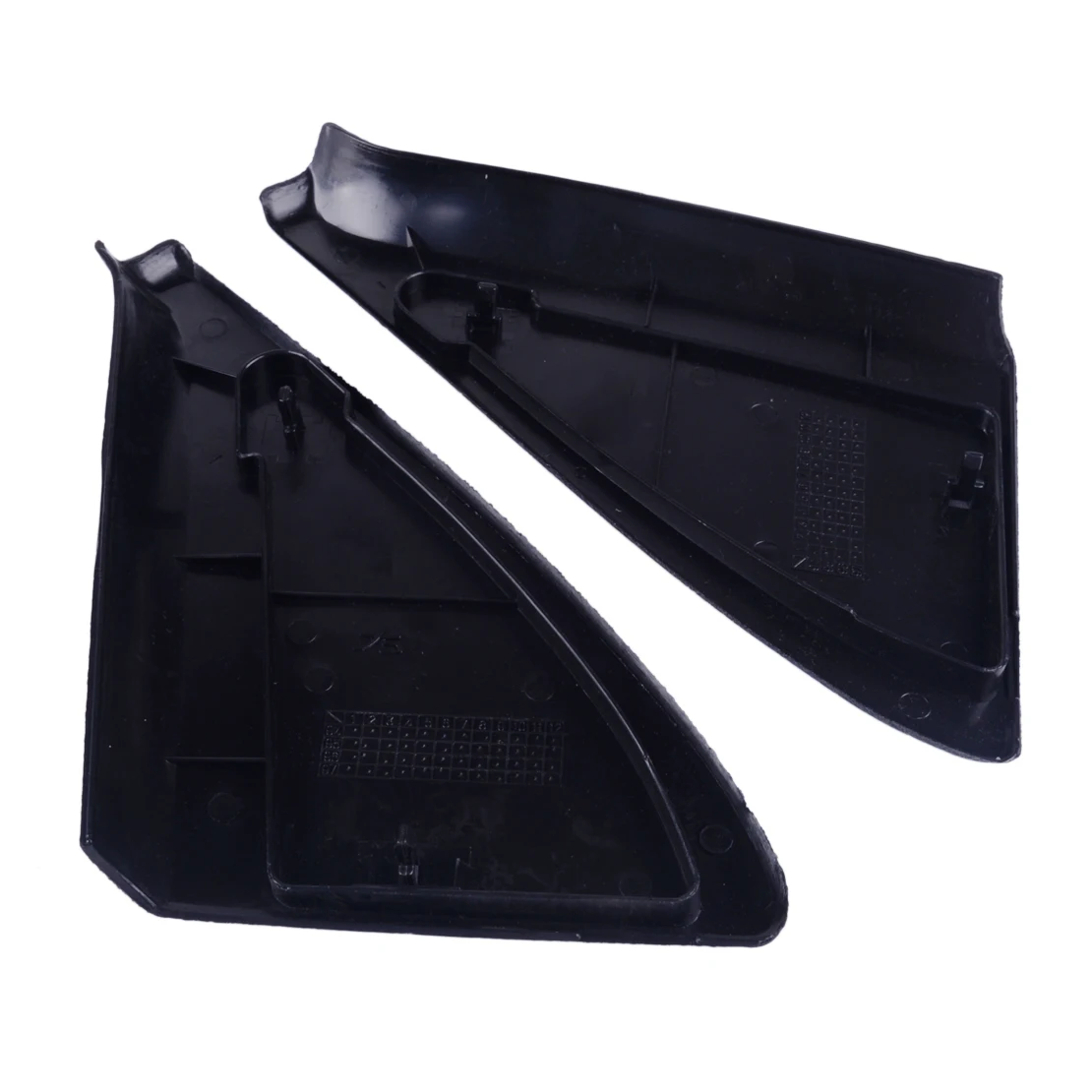 DWCX 191837993 Nero ABS Pair Portello Della Copertura Dello Specchio Trim Pannello di Montaggio A Triangolo con Pinze 191837994 fit for VW Golf