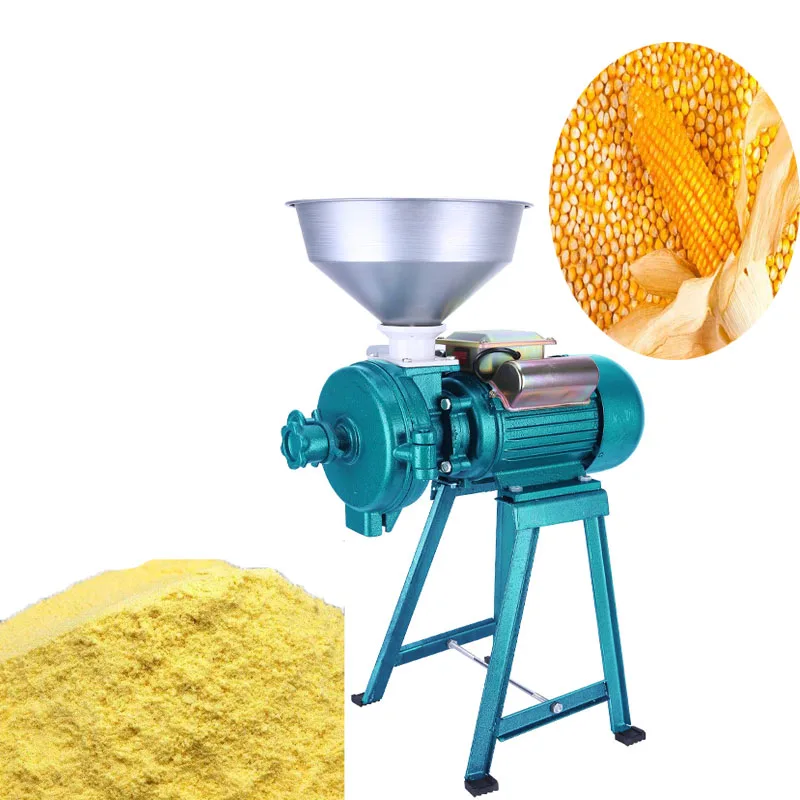 Thousand Wet Dual-purpose Grain Grinder Machine  Rice Wheat  Peanut Butter  Corn Grinder Adjustable Thickness