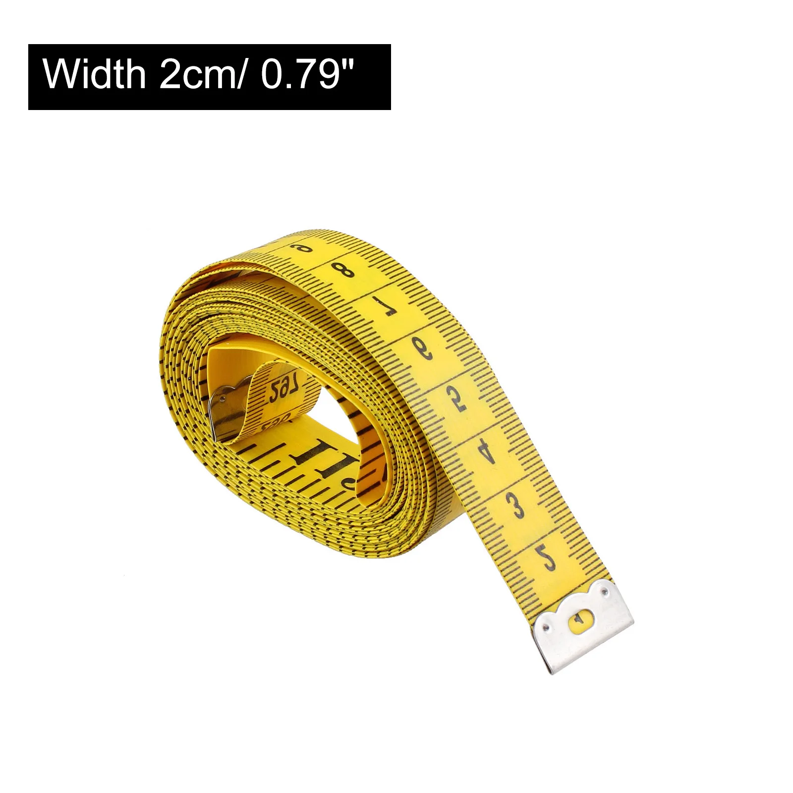Tailor Craft Flexible Ruler Tape Measure Yellow 300cm/120"