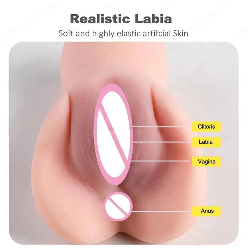 Realistic Vagina Lifelike Artiflcial Vaginal Anal Sex Doll Erotic Adult Sex Toys For Men Soft Pocket Pussy Male Masturbator Cup