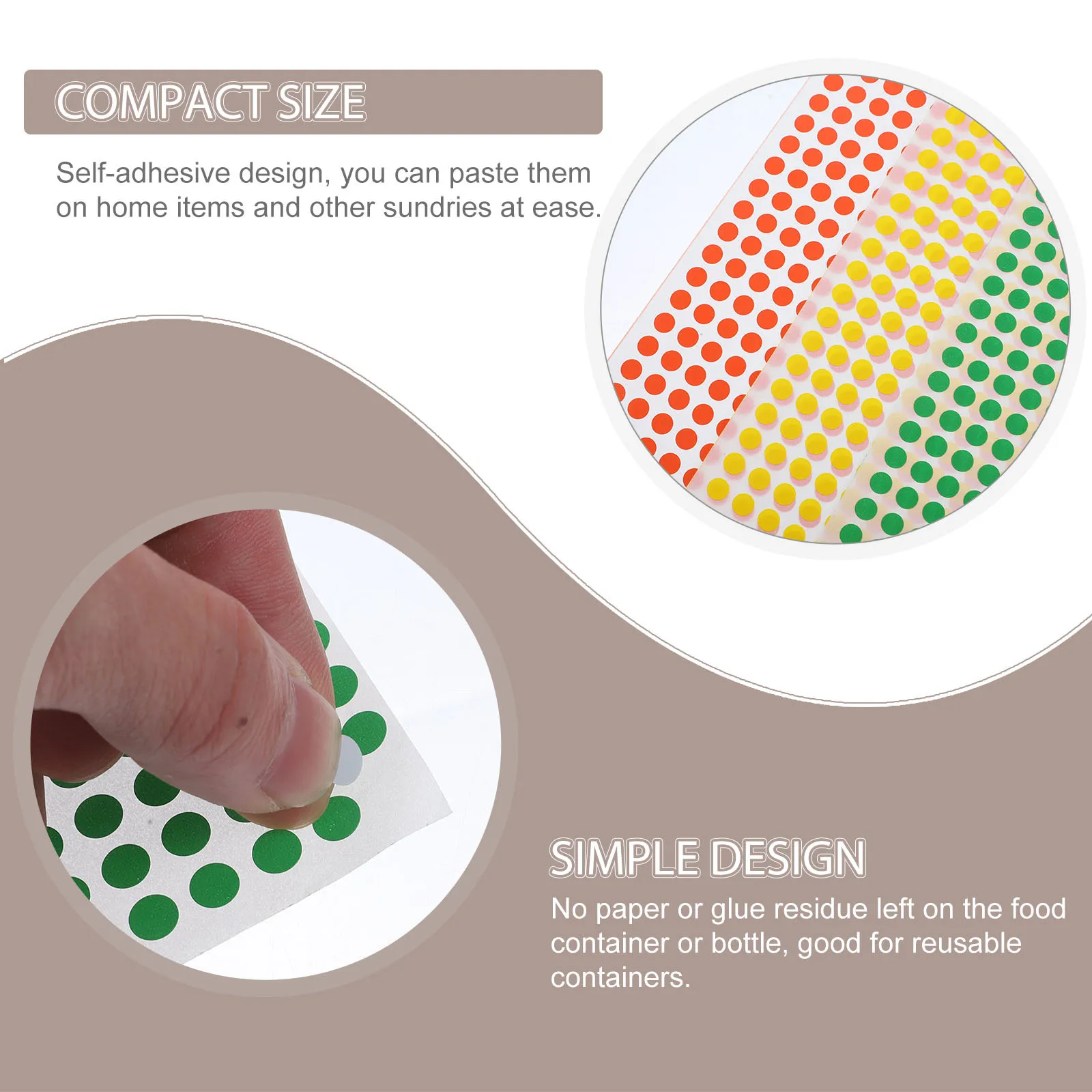 

15 Sheets Colorful Dot Stickers Round Label Decals For Classification Coding Sorting Diy Adhesive Circle Labels Reusable