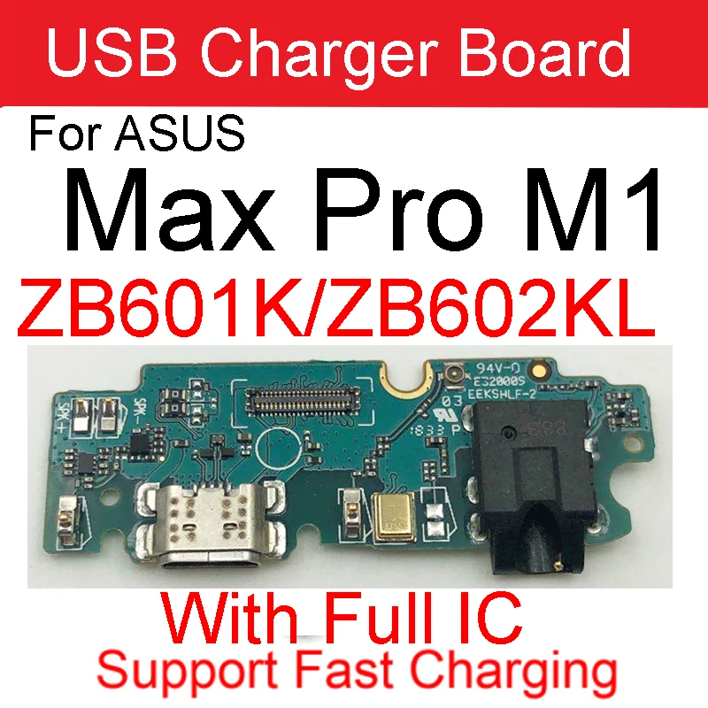 Genuine USB Charger Jack Board For ASUS ZenFone Max Pro M1 ZB601KL ZB602KL Charging Port Dock USB Board Replacement Parts