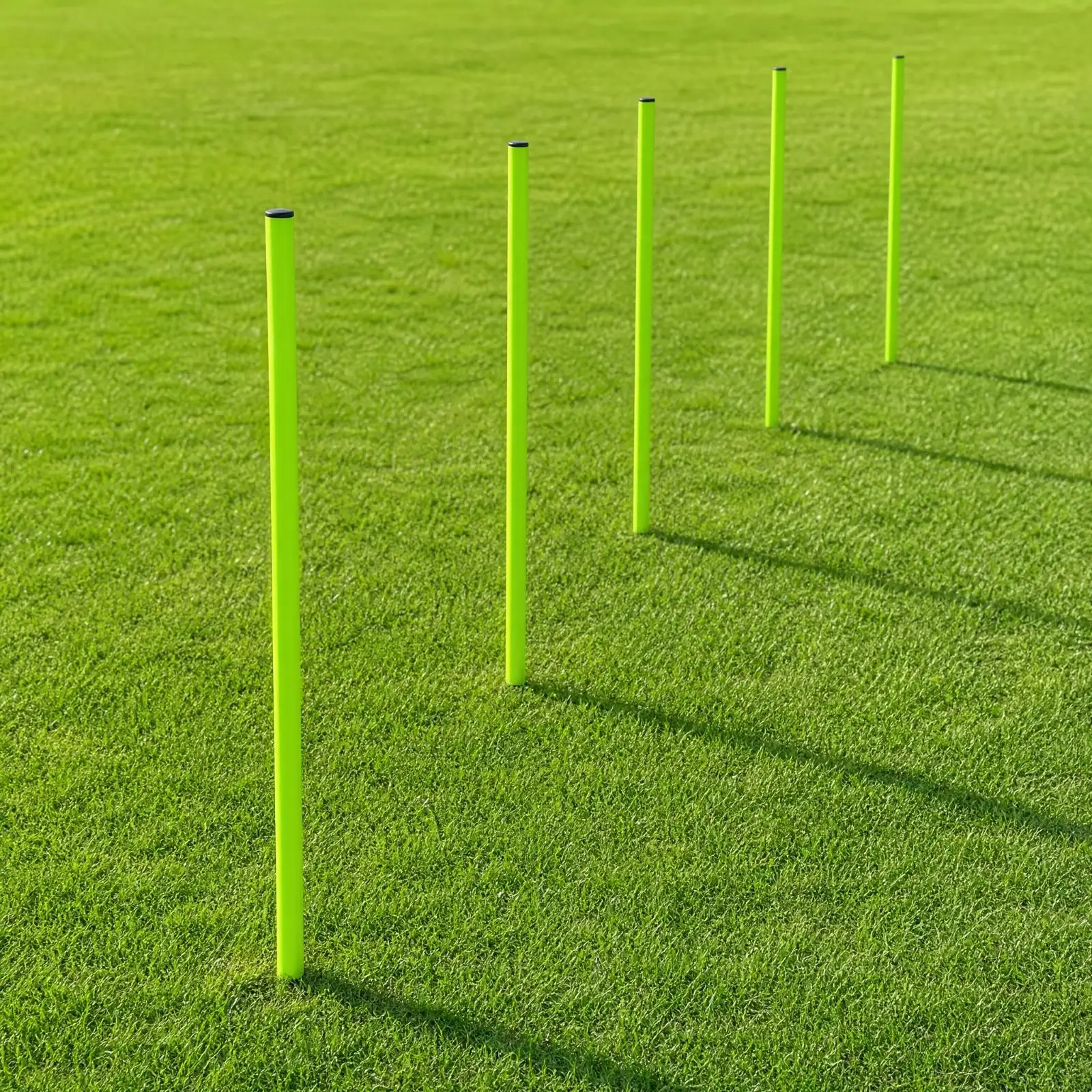 Football Slalom Training Rod 150cm PVC Sports Marker Pole for Speed Coordination Dribbling Drills Team Exercise