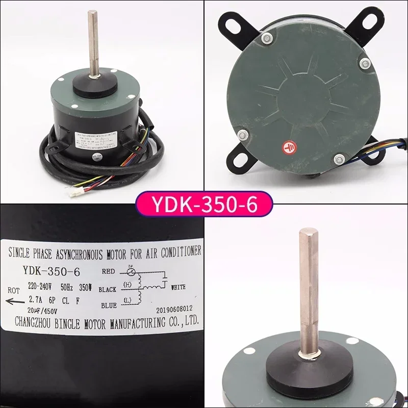 New for Central air conditioning external unit motor YDK-350-6 motor cooling fan fan motor 0010452734 2