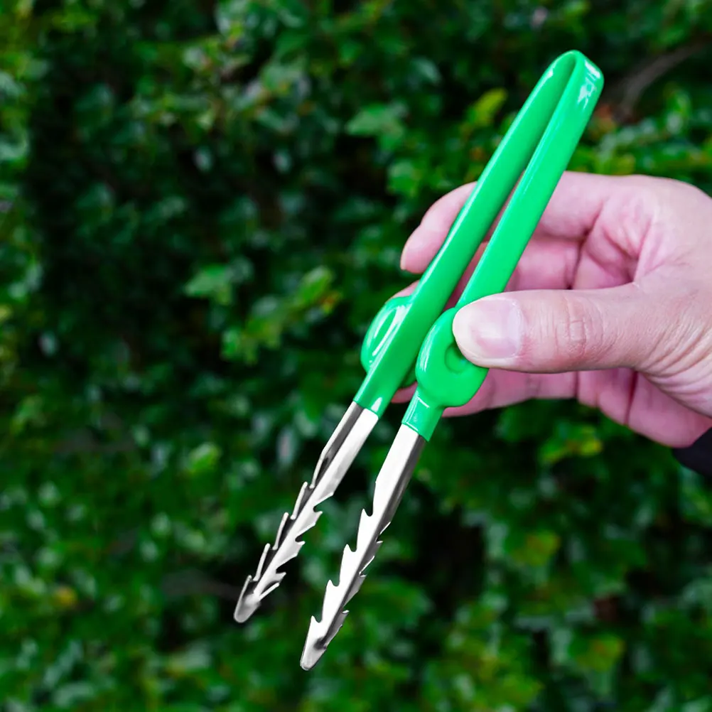 

1pcs Gardening Tweezer Clip Bonsai Tool Stainless Steel Handle Lightweight Portable For Planting Succulent Care Outdoor Natural
