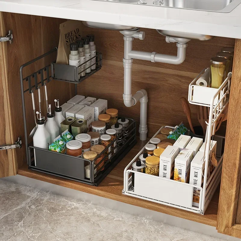 Kitchen Products Various Types of Tableware Accessories Drawers Cabinets Storage Racks Sink Storage Racks Seasoning Racks Under