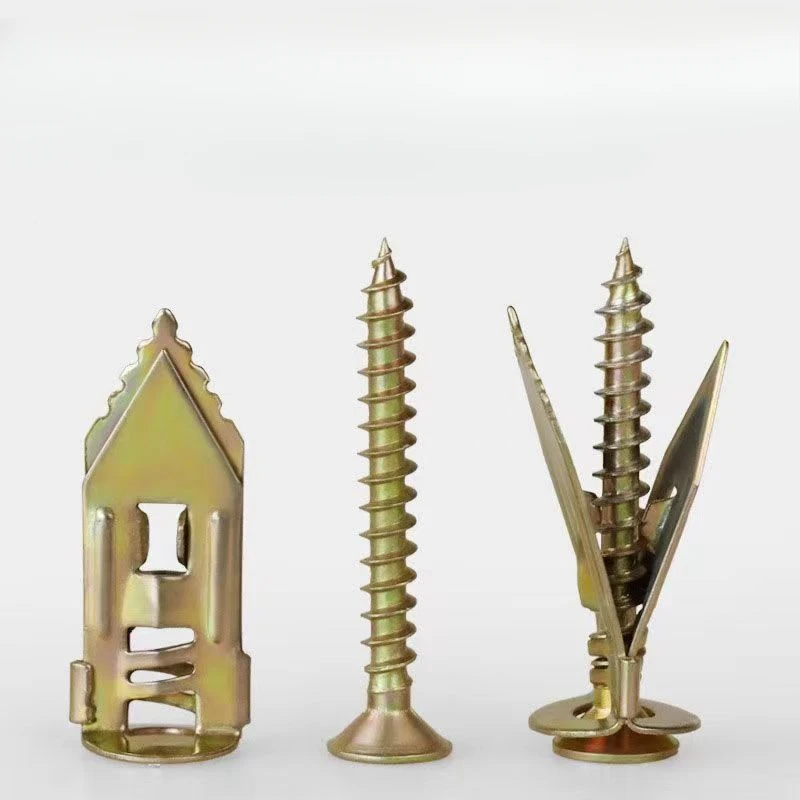 10/20/40/50/100pcs Self-Tapping สกรูขยาย Drywall Anchor Kit Cavity Plug Dowel Fixing ชุดเครื่องมือ DIY สําหรับยิปซั่มบอร์ด