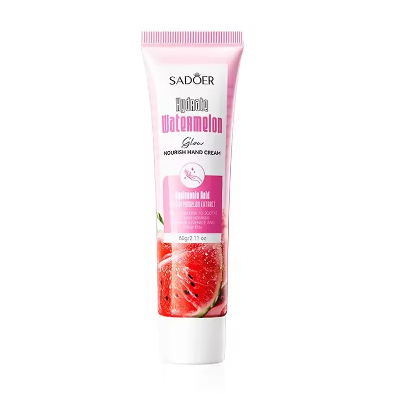 

SADOER Niacinamide Watermelon Hand Cream Moisturizing Brightening Hydrating Hands Creams Hand Skin Care Products 60g