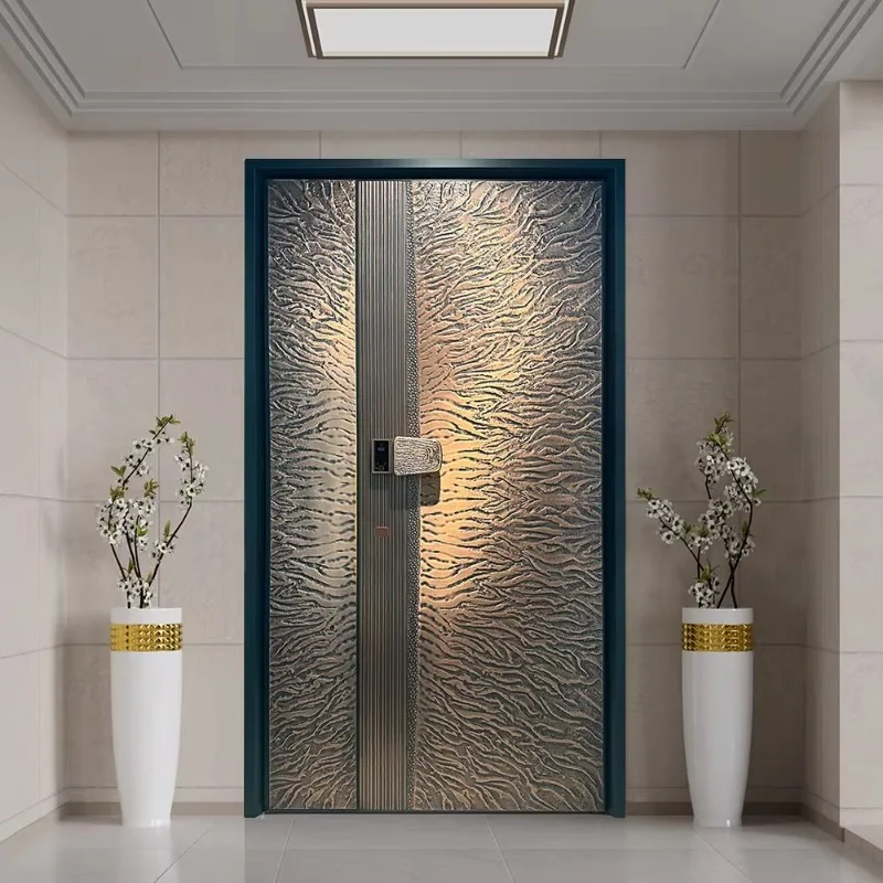 Metal Entrance Security Front Door Bulletproof Anti-Theft Security Housing Apartment Exterior Door