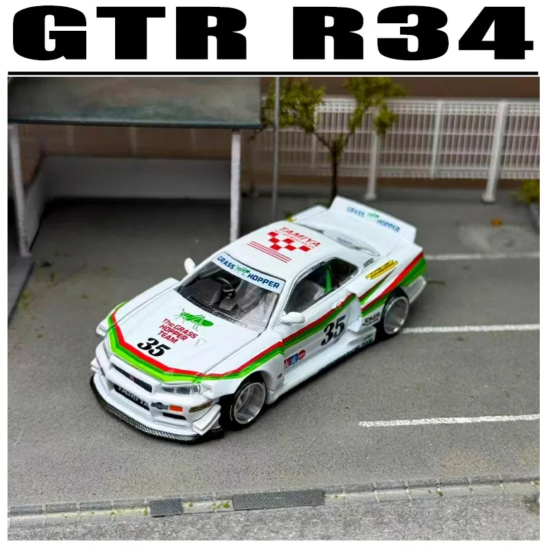 

Kaido House MINIGT 1/64 GTR R34 Alloy Toy Motor Vehicle Diecast Metal Model Gifts