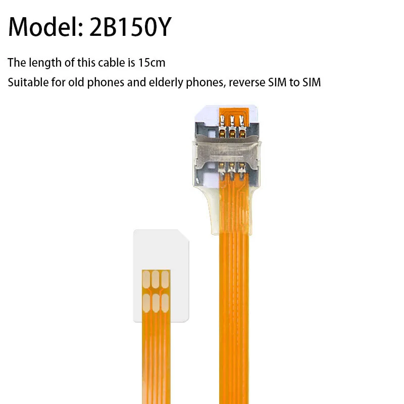 

2FF SIM Standard Positive Reverse Extension Cord Mobile Phone Signal Extension Cord SIM Card Extension Cable