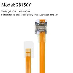 2FF SIM Standard Positive Reverse Extension Cord Mobile Phone Signal Extension Cord SIM Card Extension Cable