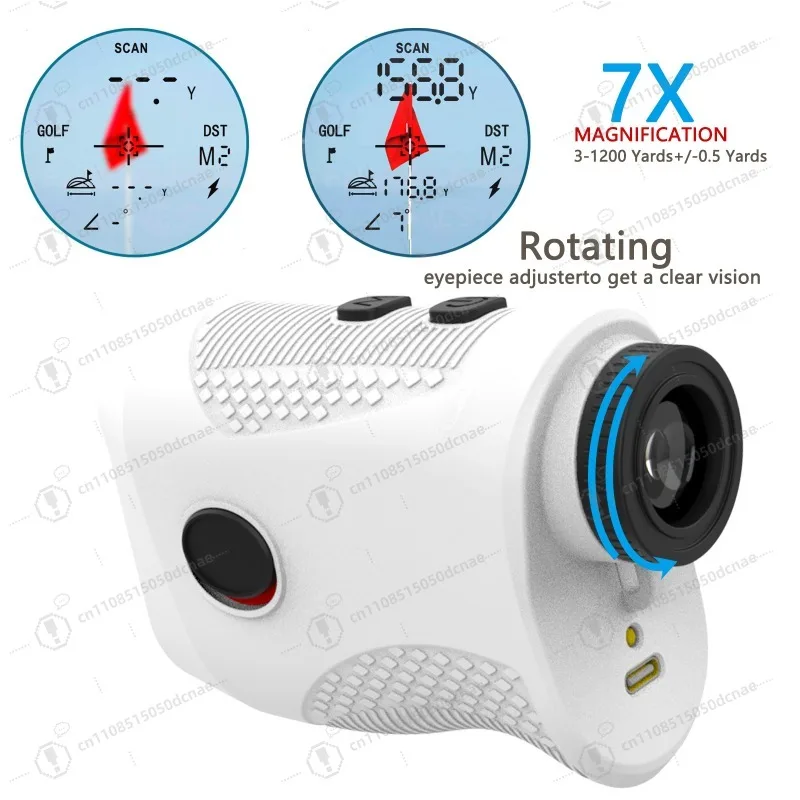 Cross-border Long Range Golf Laser Rangefinder with Slope Compensation Outdoor Telescope Distance Measuring Tool Wholesale