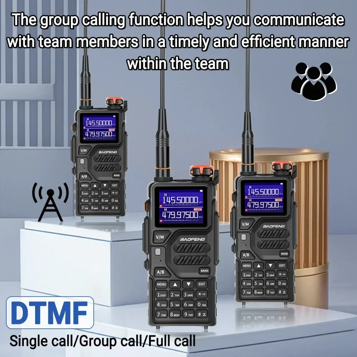 Baofeng UV-K5 Pro Air Band Walkie Talkie 12 Вт Беспроводная частота копирования Type-C DTMF Двусторонний радиоприемник Ham дальнего действия