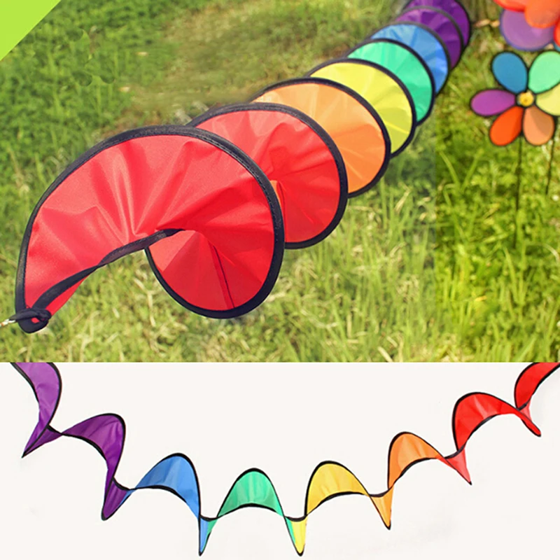 Banderas coloridas para campamento al aire libre, tienda de campaña plegable, molino de viento en espiral, Spinner de viento, decoración de bunings, adorno para el hogar de viaje para niños