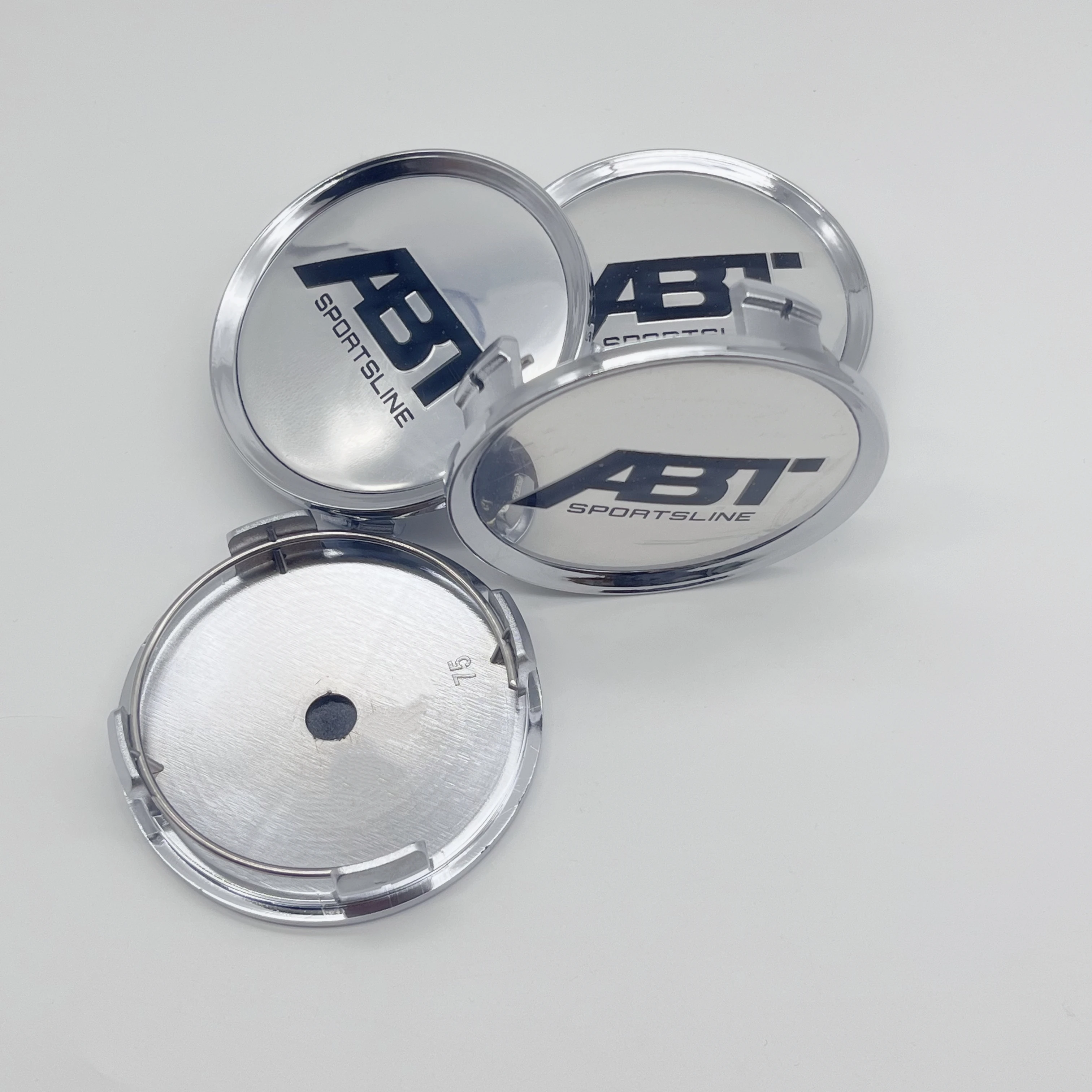 

4pcs/Set High-Quality 75mm(for 65mm Stickers) Fit For ABT Wheel Center Hubcaps Car Styling Emblem Badge Auto Styling Accessories