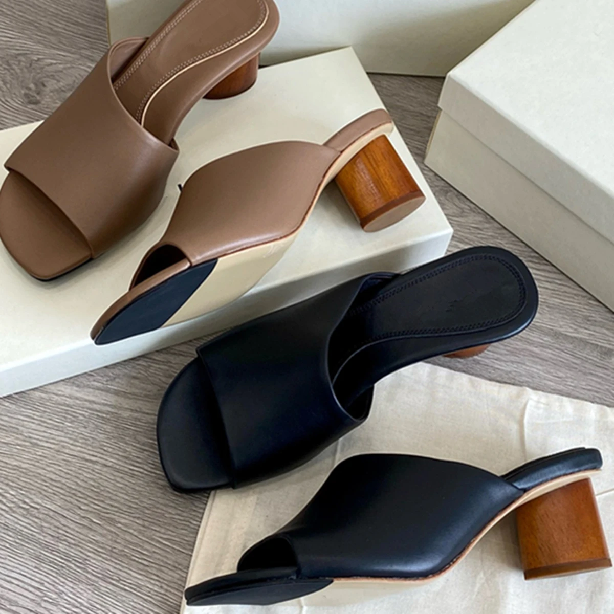 

Jenny & Dave/летняя обувь, французские модные туфли-лодочки на высоком каблуке, минималистичные элегантные женские босоножки на толстом каблуке, тапочки, женская обувь