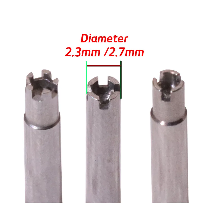 2.3mm 2.7mm 3 4 5 Prongs Spare Screwdriver Blades for Richard Mille Watch RM Replacement Steel Screwdriver Blades Heads Bit