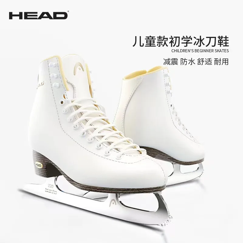 Genuine Leather Ice Skates Shoes for Men and Women, Figure Skating Sneakers, Real Ice Blade Shoes, Professional Adults and Kids