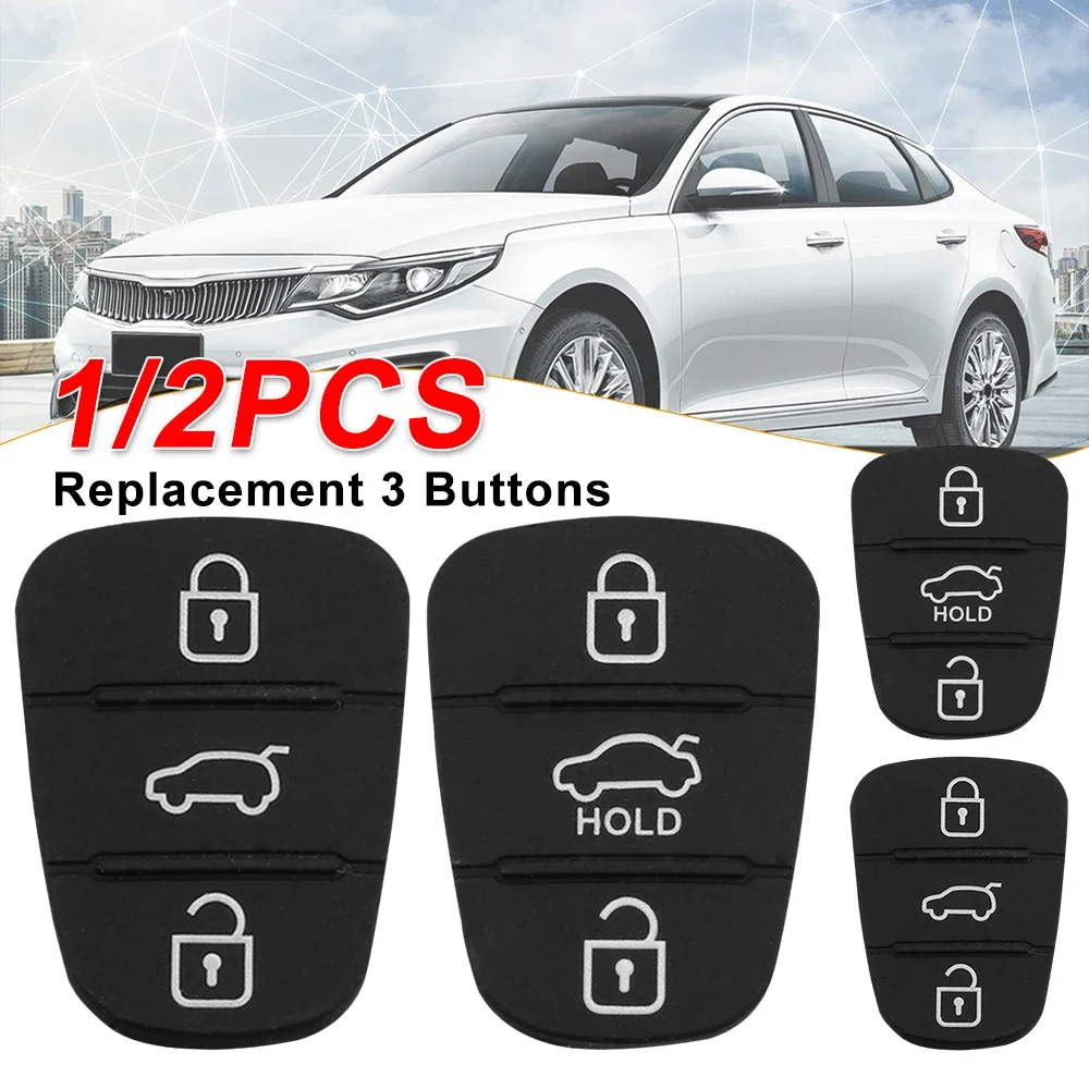 

1/2 шт. запасной 3-кнопочный дистанционный брелок для Hyundai I10 I20 I30 IX35 Kia K2 K5 Rio Sportage