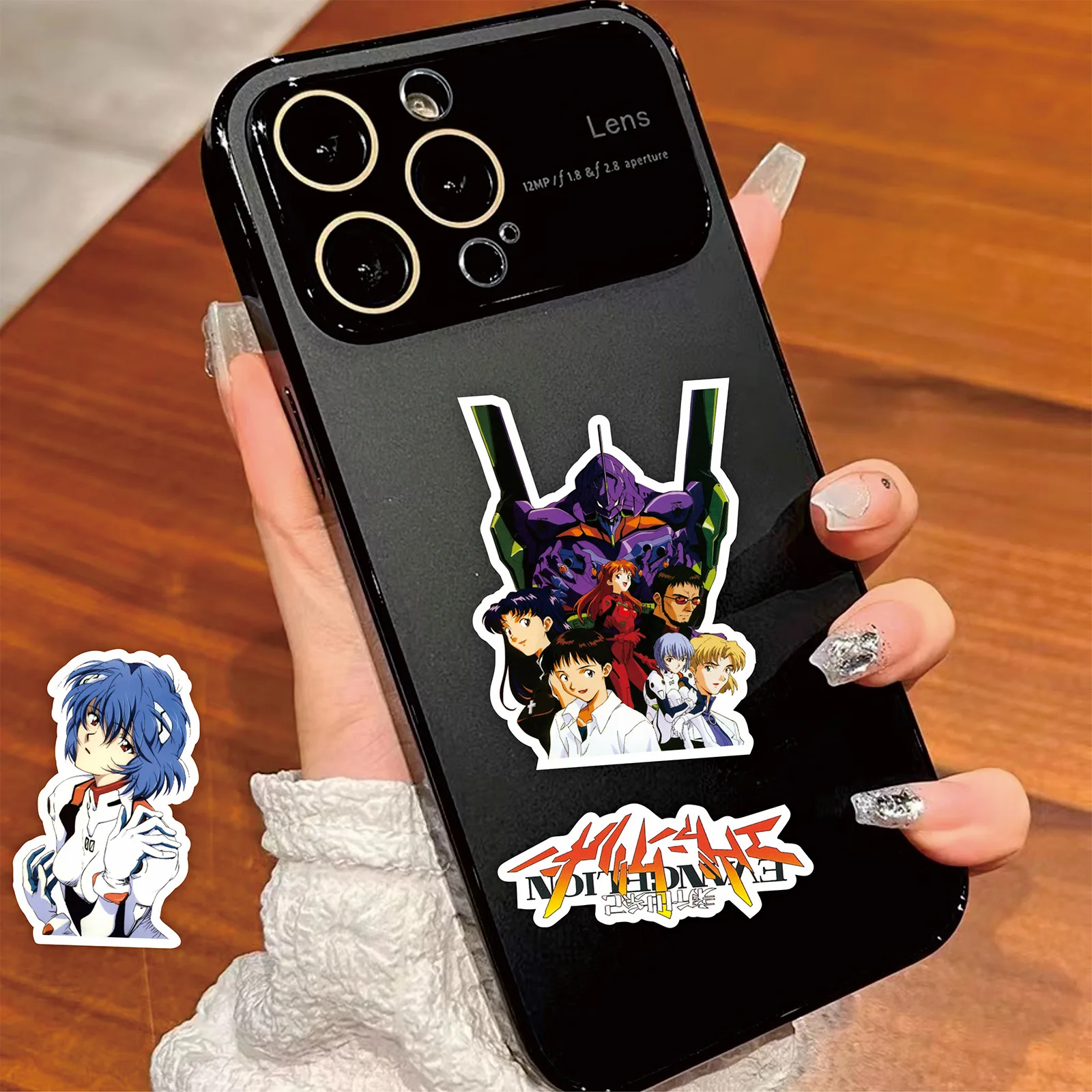 75pcs Neon Genesis Evangelion EVA Graffiti Waterproof Sticker Notebook Cartoon Decorative Toy Stickers