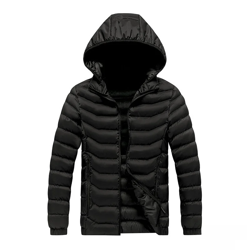 

Autumn Winter Cotton Jaet Lightweight Hooded ex Coat Pure Color Detachable Large Size Cotton Clothing for Men And Women