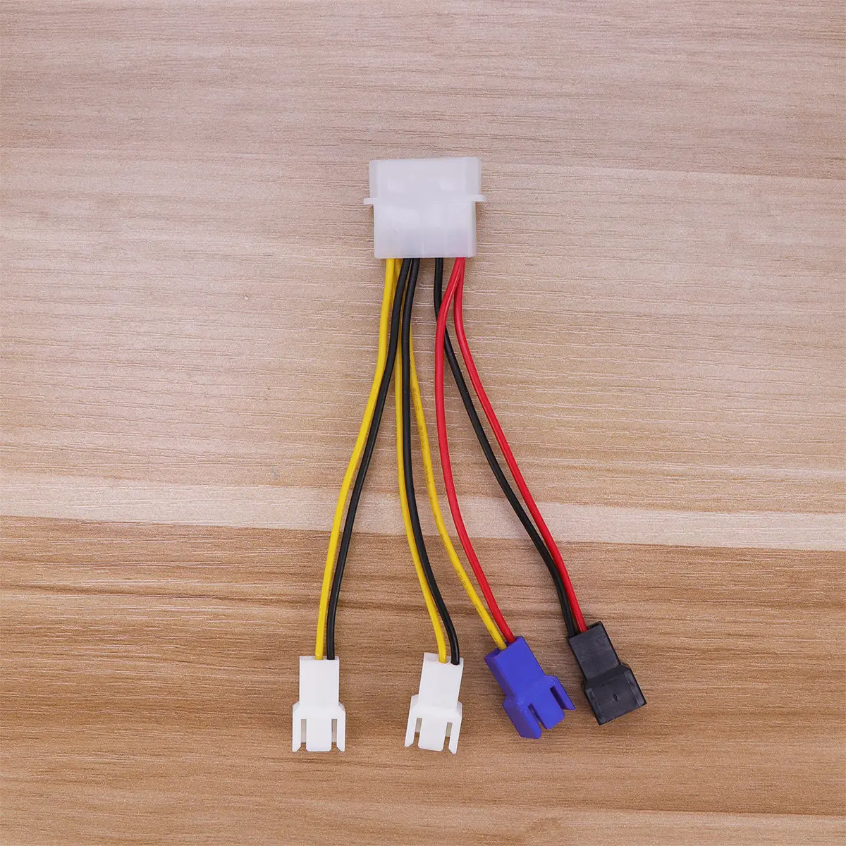 4 Pin to 3 Pin Pc Fan Adapter Cable with Integrated Resistor for Lower Fan Speed Quieter Operation Easy Plug-and-Play