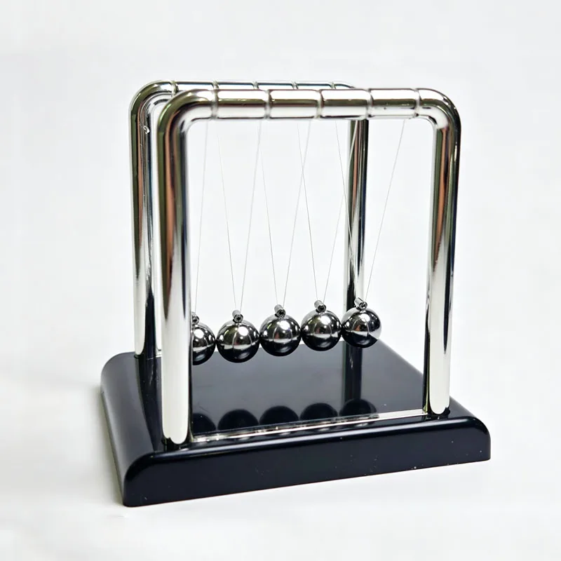 Newton's Cradle Swinging Balls Balance Pendulum Science Physics Desk Toys And Stress Relief Gadgets Fidget Gifts For Kids Adults