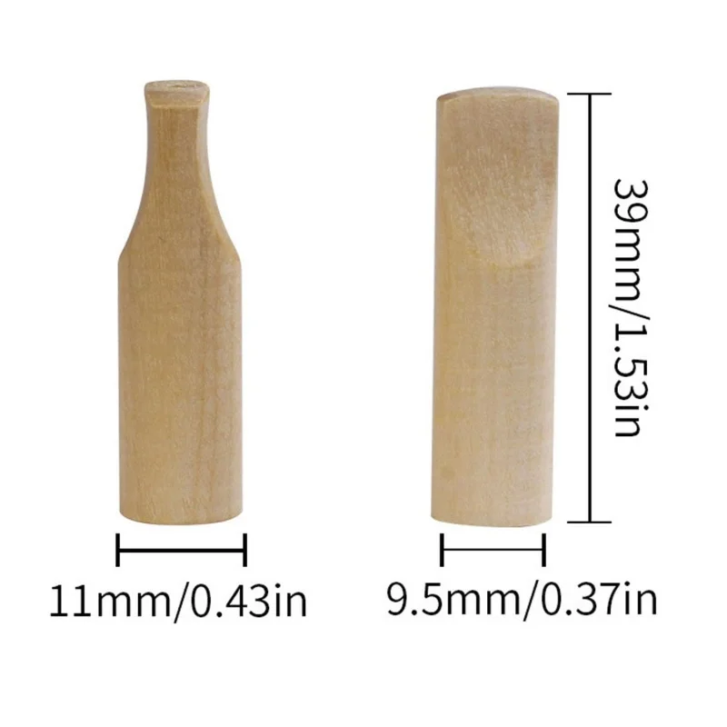 Wooden Cigar Mouthpiece Tip Solid Wood Hand-rolled Cigarette Tip Mouthpiece Filter Wood Cigar Tip Filter Mouthpiece view 2